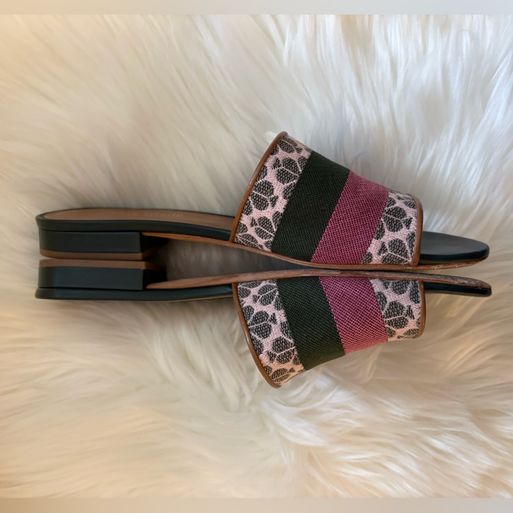 KATE SPADE Spade Flower Jacquard Leather Sandals - Picture 6 of 11